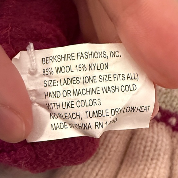 Set of 2 women’s knitted gloves - Picture 7 of 9